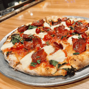 Naughty or Nice soppressata pizza at Venture Kitchen & Bar in Hampton, VA
