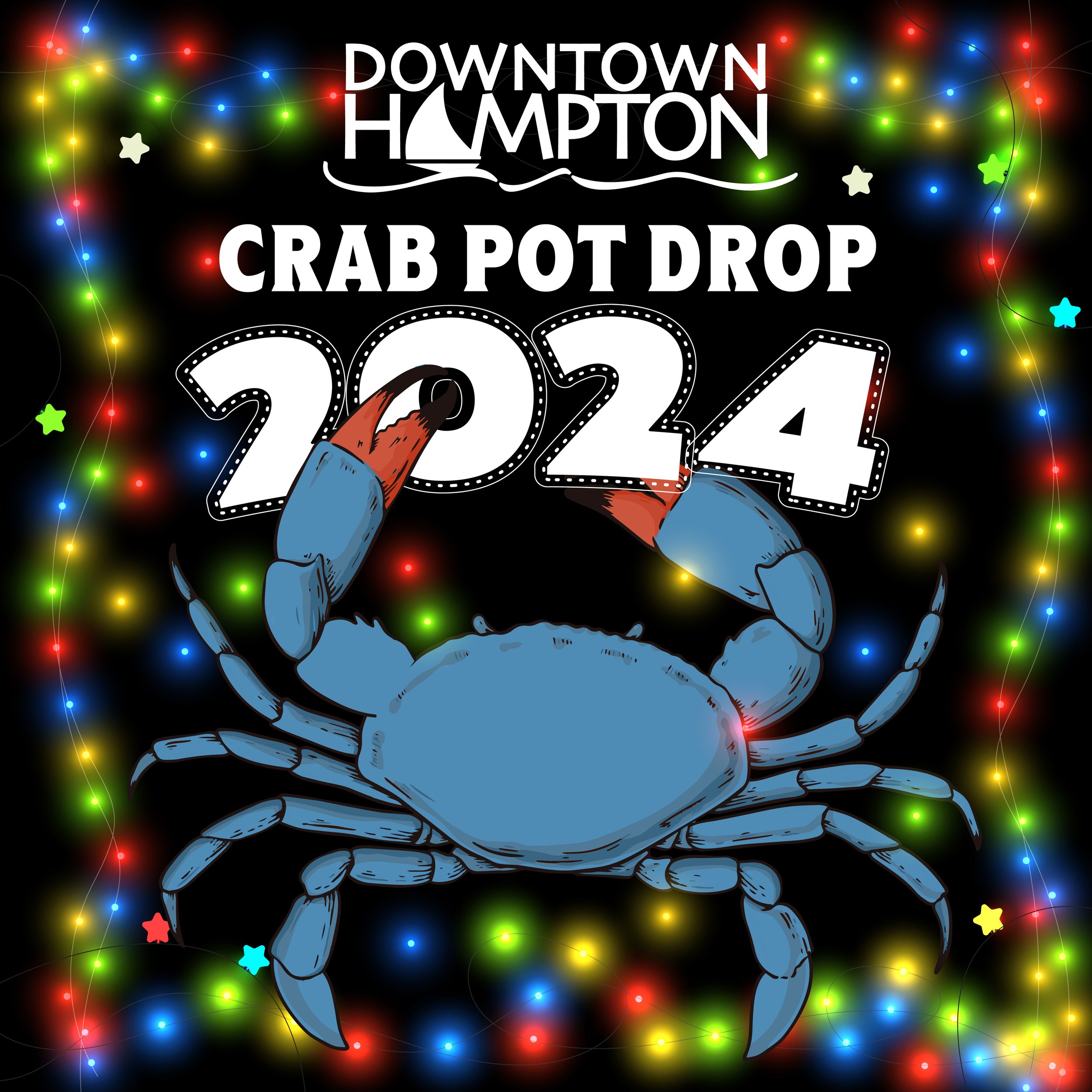 Downtown Hampton Crab Pot Drop 2024