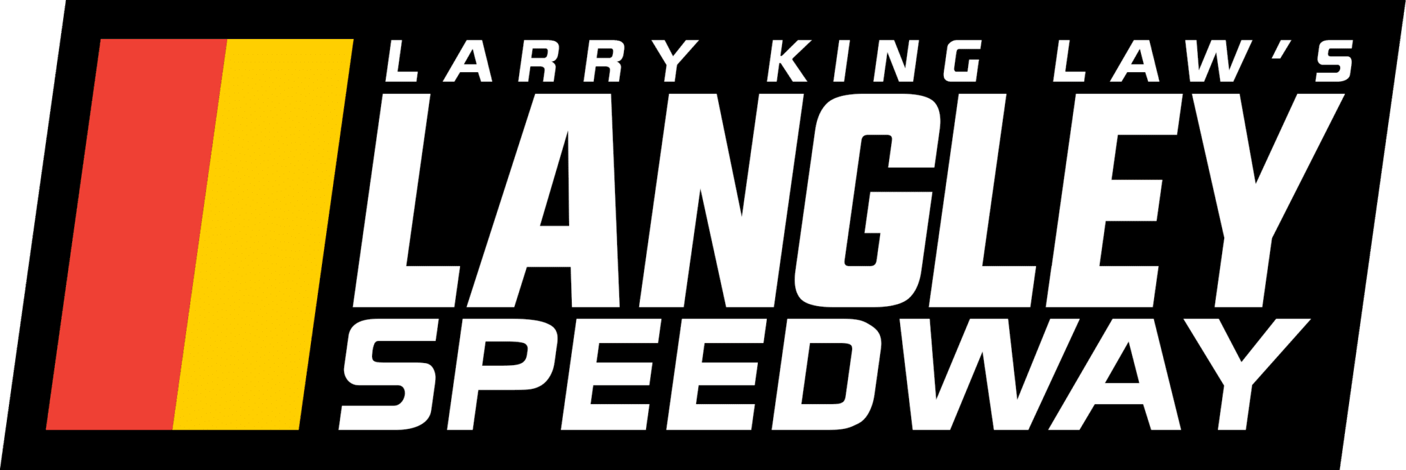 Larry King Law's Langley Speedway logo