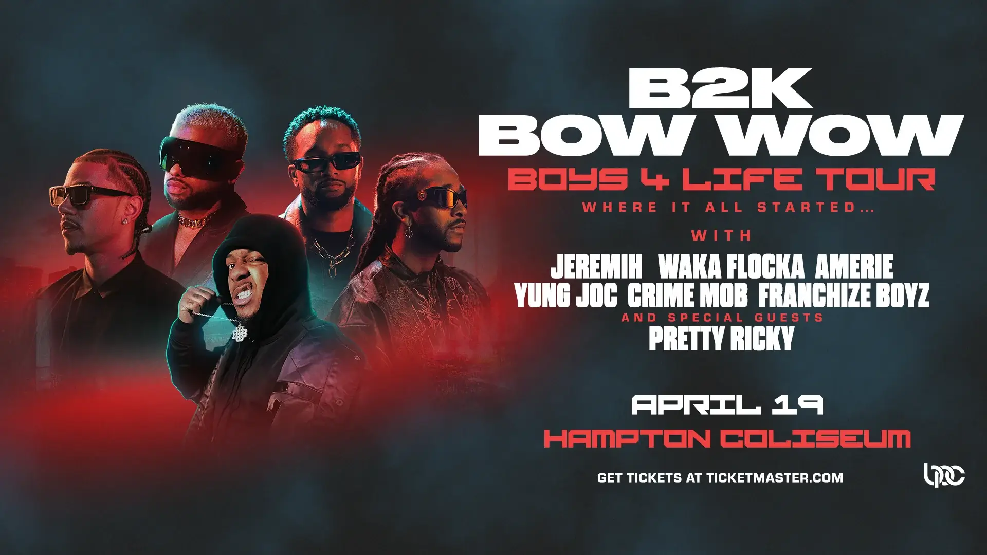 Boys 4 Life Tour April 19, 2026 at the Hampton Coliseum