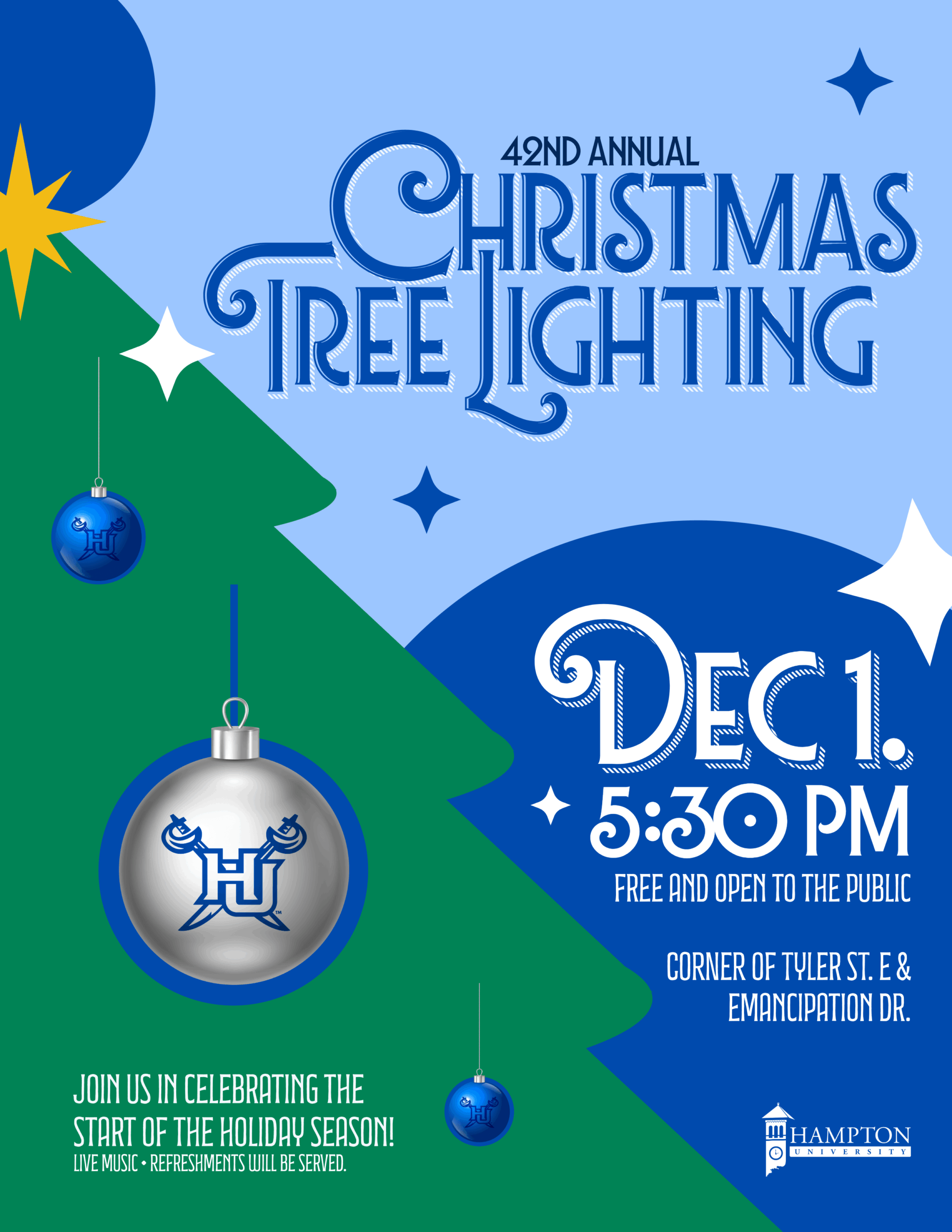 Hampton University Christmas Tree Lighting 2025