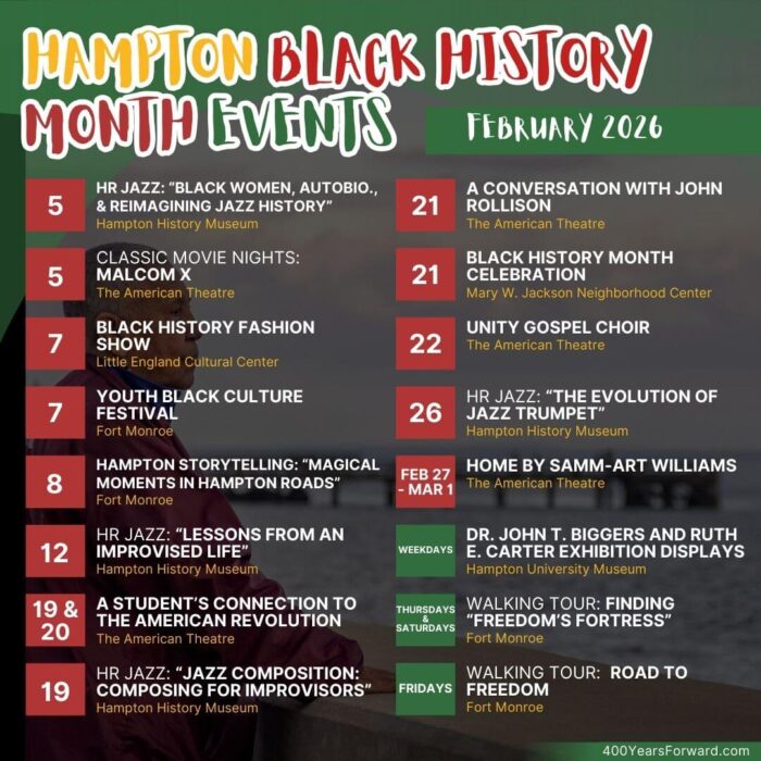 List of Black History Month events. Click to go to relevant calendar.