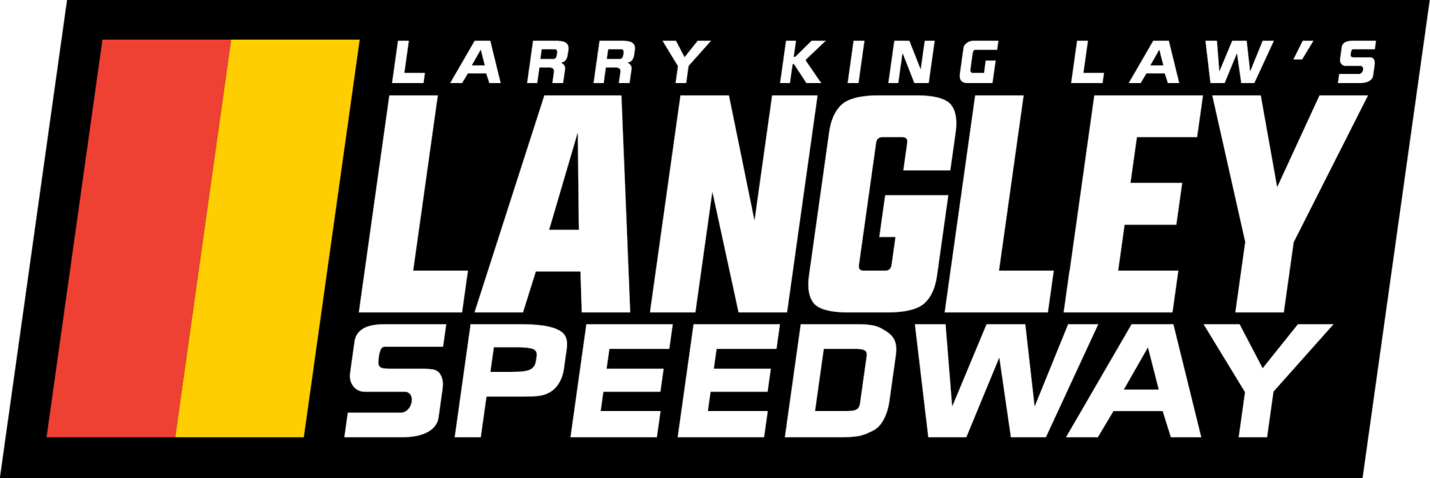 Larry King Law's Langley Speedway logo